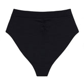 Black Rib Added Coverage Paulina Bikini Bottom Bikini Bottom Montce 