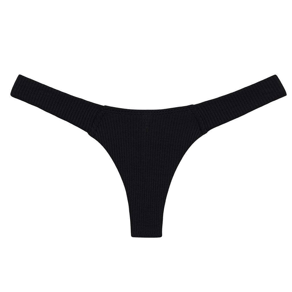 Black Rib Uno Bikini Bottom Bikini Bottom Montce 