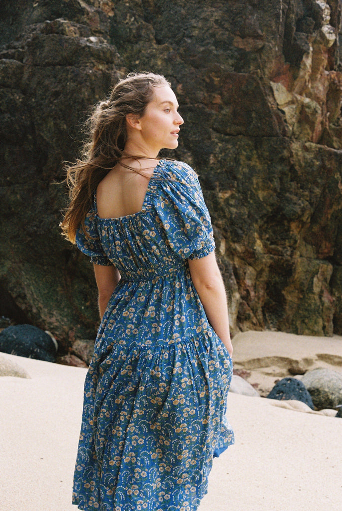 CAMILLE DRESS, SUMMER BLOOMS PRINT by Lali Lali 
