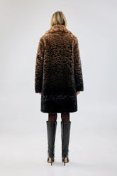 Boho Coat | Ombre Leopard Outerwear Unreal Fur 