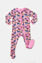 Soft & Stretchy Zipper Footie | Butterflies Onesies Clover Baby & Kids 