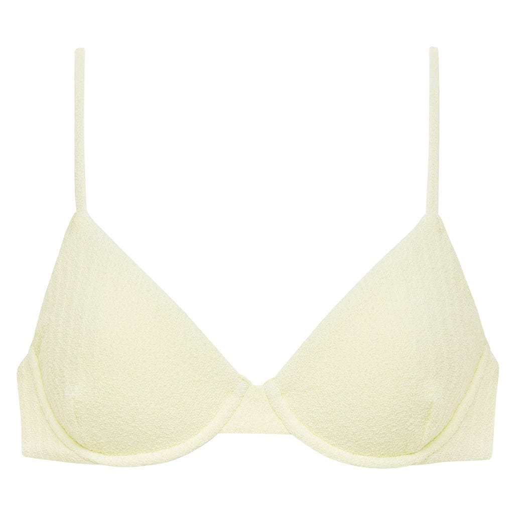 Buttercream Rib Dainty Bikini Top Bikini Top Montce 