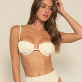 Buttercream Rib Petal Bikini Top Bikini Top Montce 