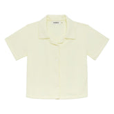 Buttercream Rib Mini Button Down Shirt Mini Apparel Montce 