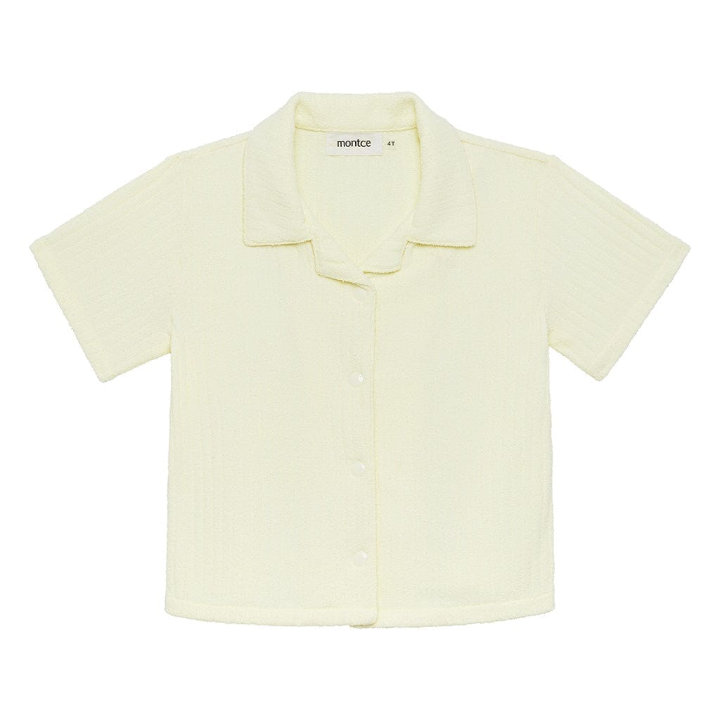 Buttercream Rib Mini Button Down Shirt Mini Apparel Montce 