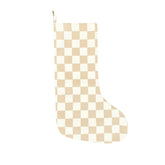 stocking Holiday Imani Collective Checkered Taupe 