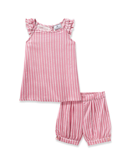 Girl's Twill Amelie Short Set in Love Lines Children's Nightgown Petite Plume 