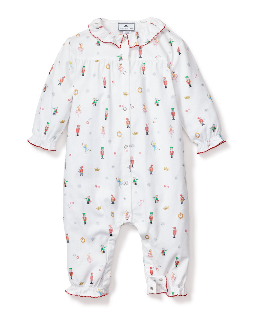 Baby's Twill Madeline Romper in A Night at the Nutcracker Infant Romper Petite Plume 