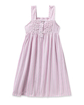 Girl's Twill Charlotte Nightgown in Blush Boulevard Children's Nightgown Petite Plume 