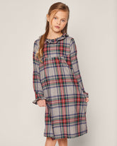 Girl's Brushed Cotton Scarlett Nightgown | Westminster Tartan Nightgowns Petite Plume 