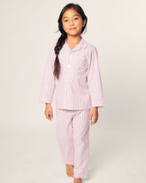 Kid's Twill Pajama in Blush Boulevard Children's Pajama Pants Petite Plume 