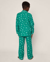 Kid's Flannel Pajama Set | Emerald Wonderland Pajama Sets Petite Plume 