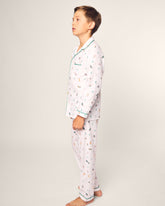 Kid's Twill Pajama Set | Jingle Paws Pajama Sets Petite Plume 