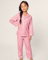 Kid's Twill Pajama in Love Lines Children's Pajama Pants Petite Plume 