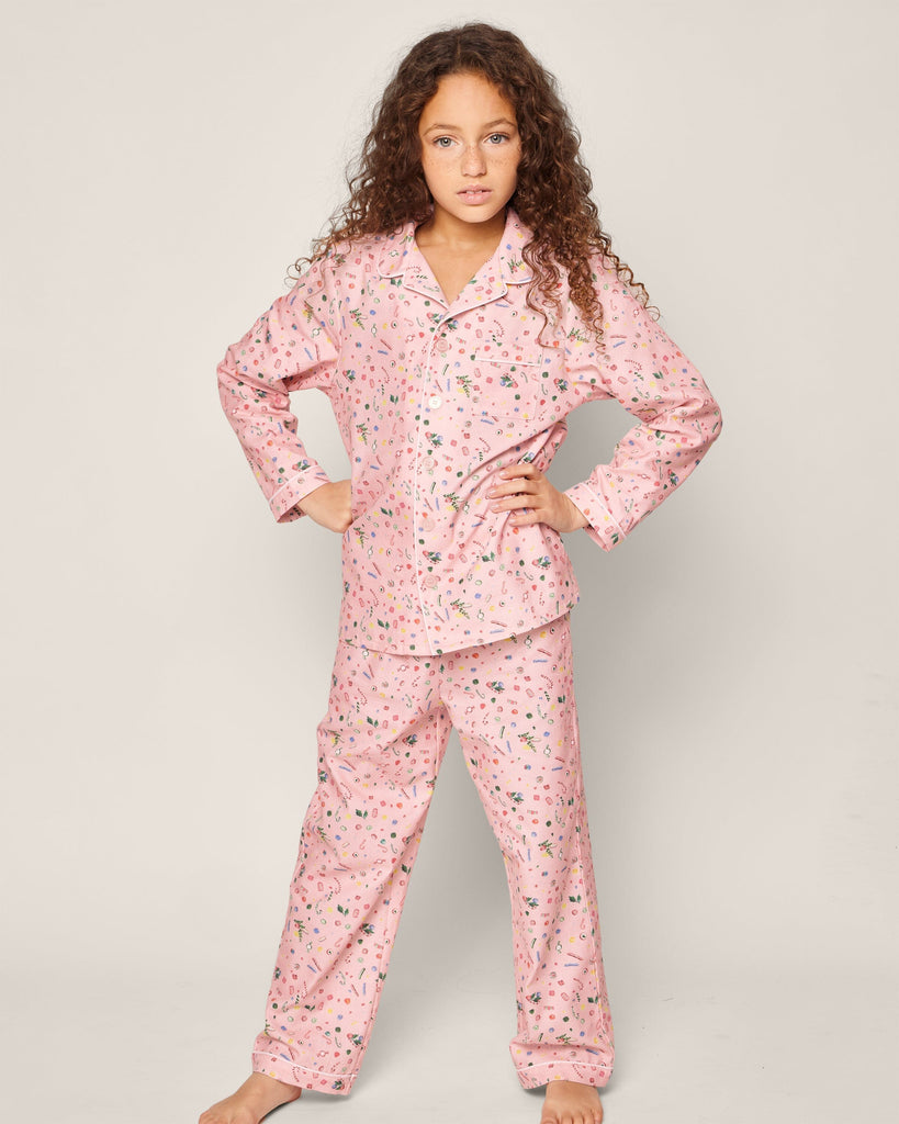 Kid's Twill Pajama Set | Vintage Sweets Pajama Sets Petite Plume 