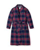 Kid's Brushed Cotton Robe in Windsor Tartan Children's Robe Petite Plume 