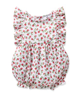 Baby's Twill Ruffled Romper in Petite Petals Infant Romper Petite Plume 