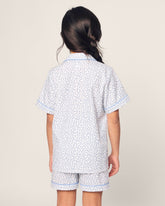 Kid's Twill Short Set in Bluehearts Children's Short Set Petite Plume 