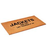 Jackets are on Let Yourself in Doormat Calloway Mills 