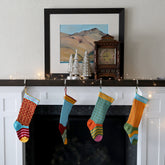 Colorful Stocking | Blue Stockings Melange Collection 