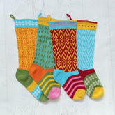 Colorful Stocking | Blue Stockings Melange Collection 