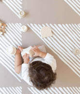 Premium Foam Playmats | Sandy Lines - Tan Toddlekind 