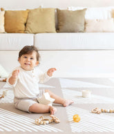 Premium Foam Playmats | Sandy Lines - Tan Toddlekind 