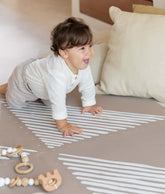 Premium Foam Playmats | Sandy Lines - Tan Toddlekind 