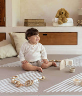 Premium Foam Playmats | Sandy Lines - Tan Toddlekind 