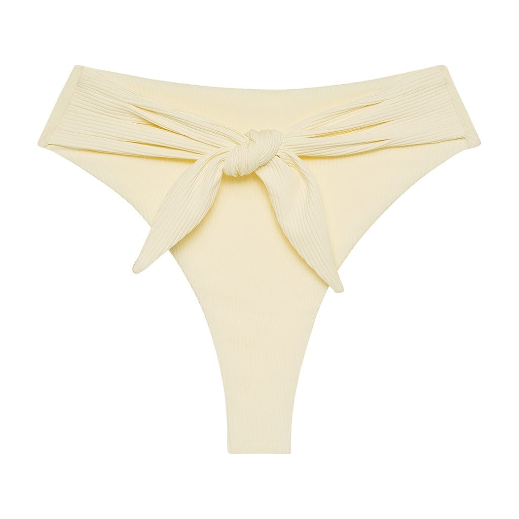 Cream Rib Paula Tie-Up Bikini Bottom Bikini Bottom Montce 