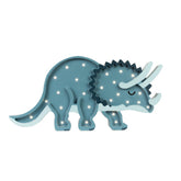 Little Lights Triceratops Dinosaur Lamp Night Lights Little Lights Jurassic Navy 