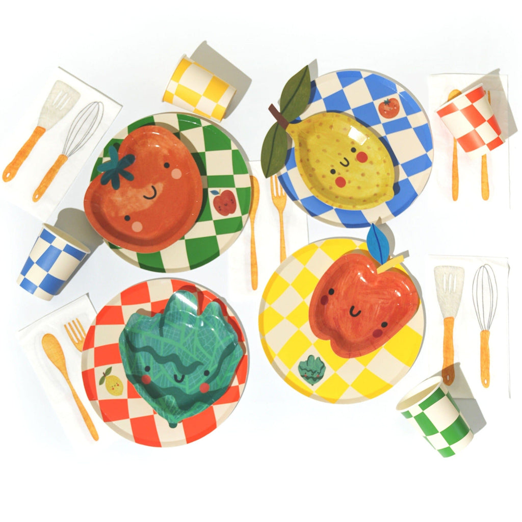 Essential Checkered Chef Party Pack POP party supplies 