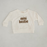 Mini Bestie Crewneck New shopatlasgrey Milk / Latte NB 