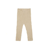 Cable Knit Legging | Taupe Bottoms Wild Wawa Taupe 6-12M 