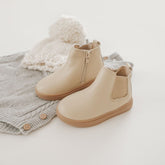 Leather Chelsea Boot | Color 'Bone' | Hard Sole Shoes Consciously Baby 