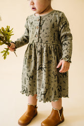 Organic Twirl Dress - Forest Folk Twirl Dress Makemake Organics 