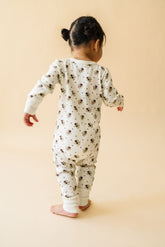 Organic 2-Way Zip Romper | Plum Ditsy Onesies Makemake Organics 