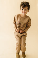 Organic Fleece Sweatshirt - Happy Camper Sweatshirt Makemake Organics 