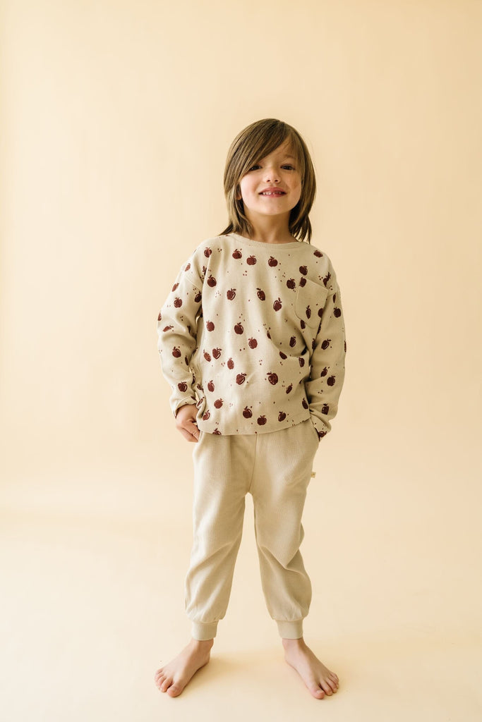 Organic Long Sleeve Tee & Pant Set | Orchard Sets Makemake Organics 