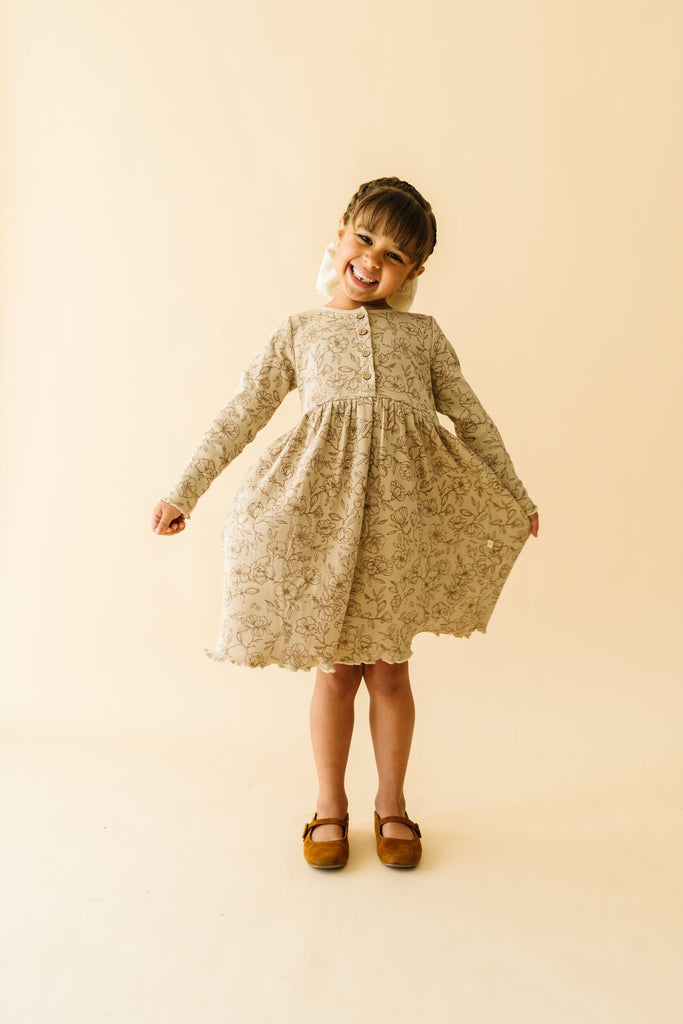 Organic Twirl Dress | Vintage Bloom Dresses Makemake Organics 