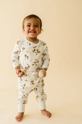 Organic Kimono Onesie & Pants Set | Fungi Sets Makemake Organics 