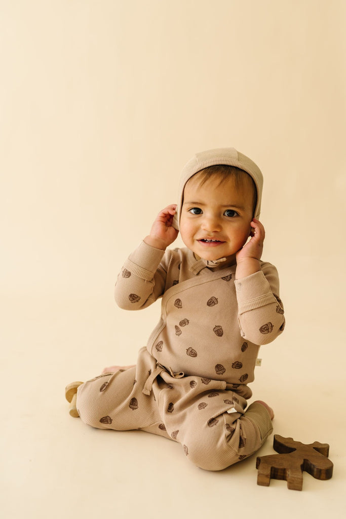 Organic Kimono Onesie & Pants Set | Acorn Sets Makemake Organics 