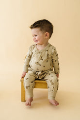 Organic Kimono Onesie & Pants Set | Bunny Hop Sets Makemake Organics 