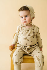 Organic Kimono Onesie & Pants Set | Bunny Hop Sets Makemake Organics 