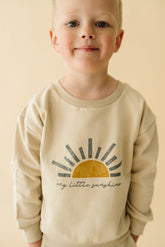 Organic Fleece Sweatshirt - My Little Sunshine Sweatshirt Makemake Organics 