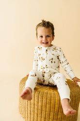 Organic 2-Way Zip Romper | Fungi Onesies Makemake Organics 