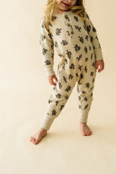 Organic Button Romper | Posy Onesies Makemake Organics 