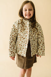 Organic Quilted Button Jacket - Daffodil Button Jacket Makemake Organics 