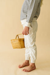 Organic Fleece Jogger Pants | Natural Bottoms Makemake Organics 