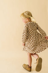 Organic Tiered Dress - Groovy Tiered Dress Makemake Organics 